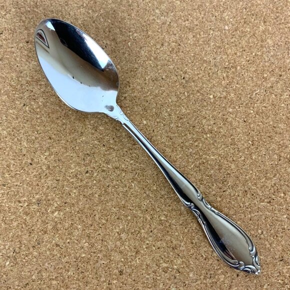 Oneida Strathmore Teaspoons Set Of 4 Deluxe Stainless Steel Vintage 1990s - Picture 3 of 6